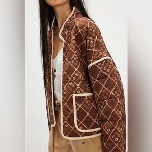 Free People Chloe Jacket Rustic Combo Size M